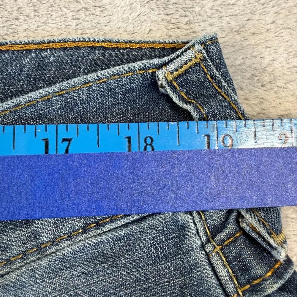 True Religion Billy Bootcut Jeans Mens 38 Blue Made USA 100% Cotton